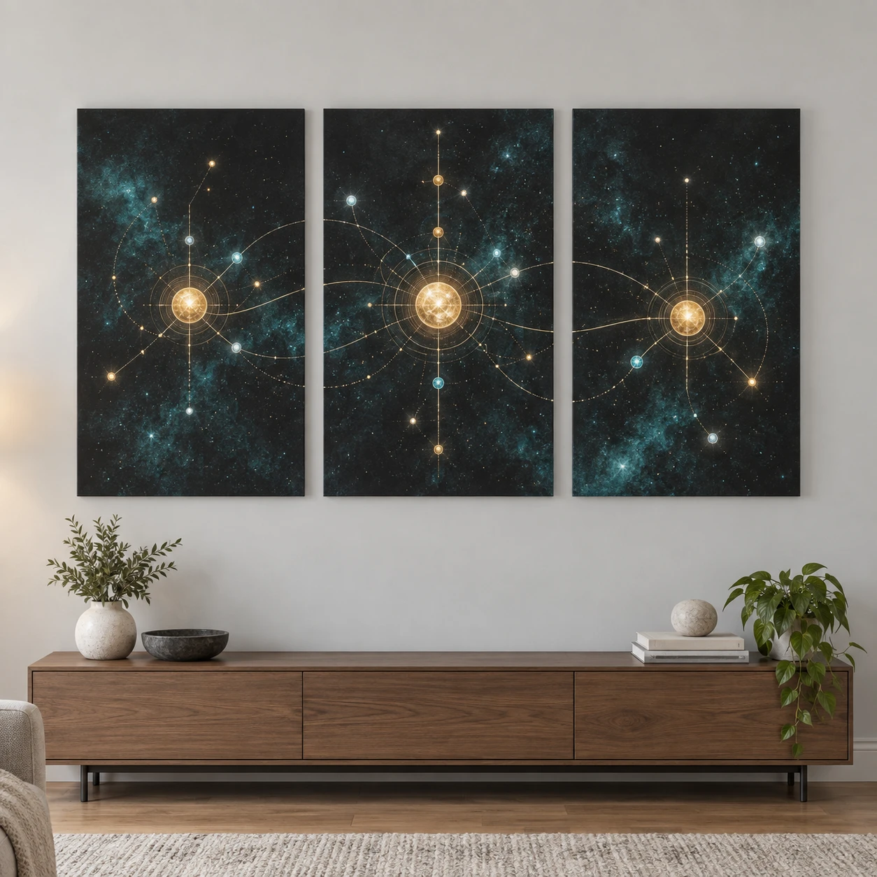Mockup ilustrativo: Constelación de vínculos