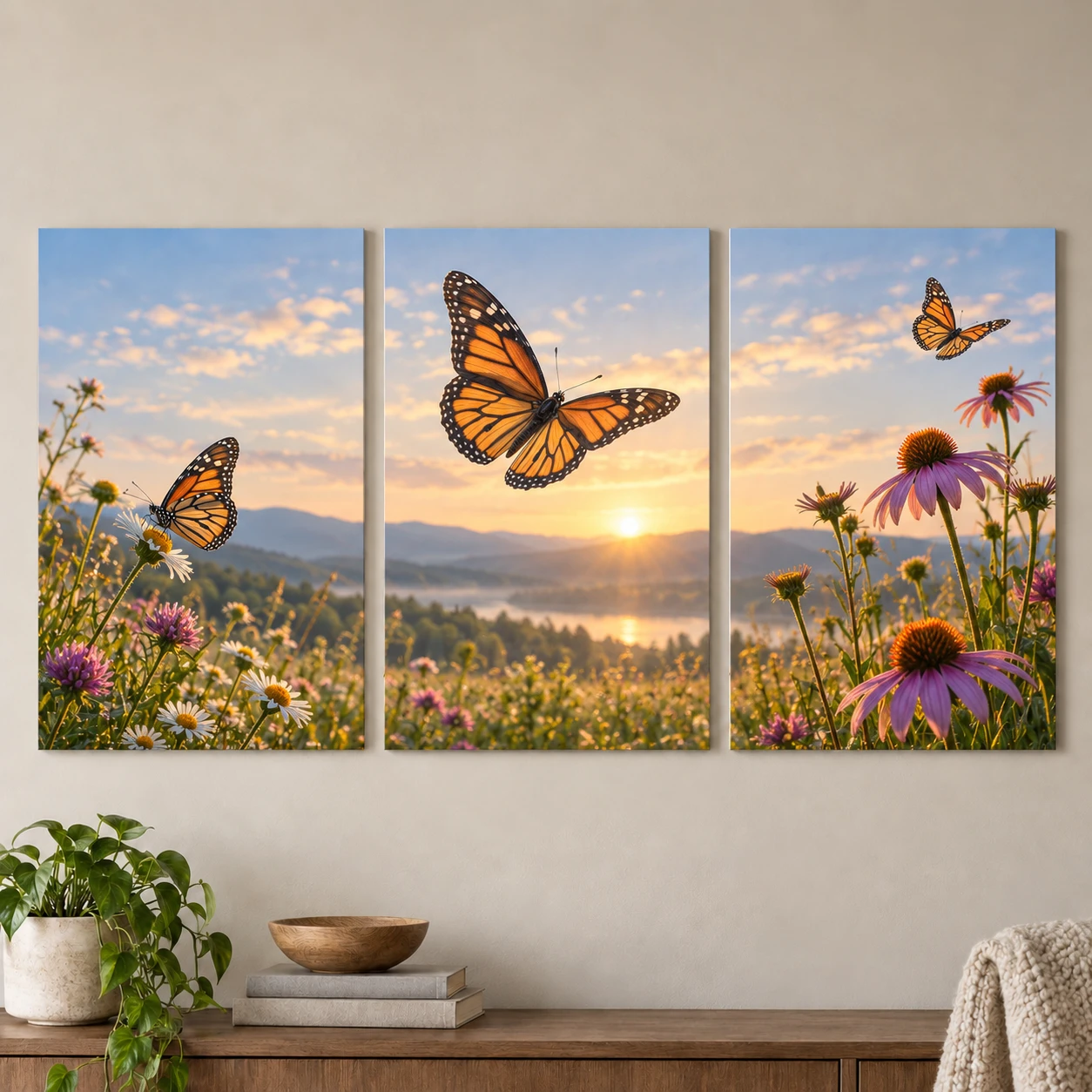 Mockup ilustrativo: Mariposas del jardín