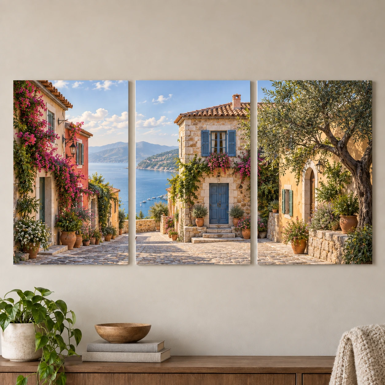 Mockup ilustrativo: Calle de fachadas