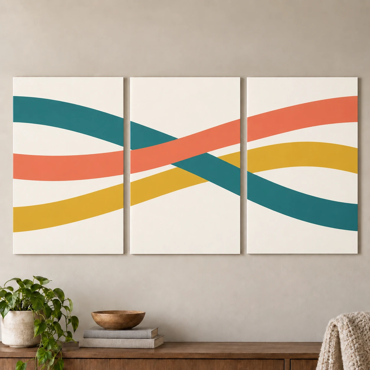 Mockup ilustrativo: Caminos entrelazados