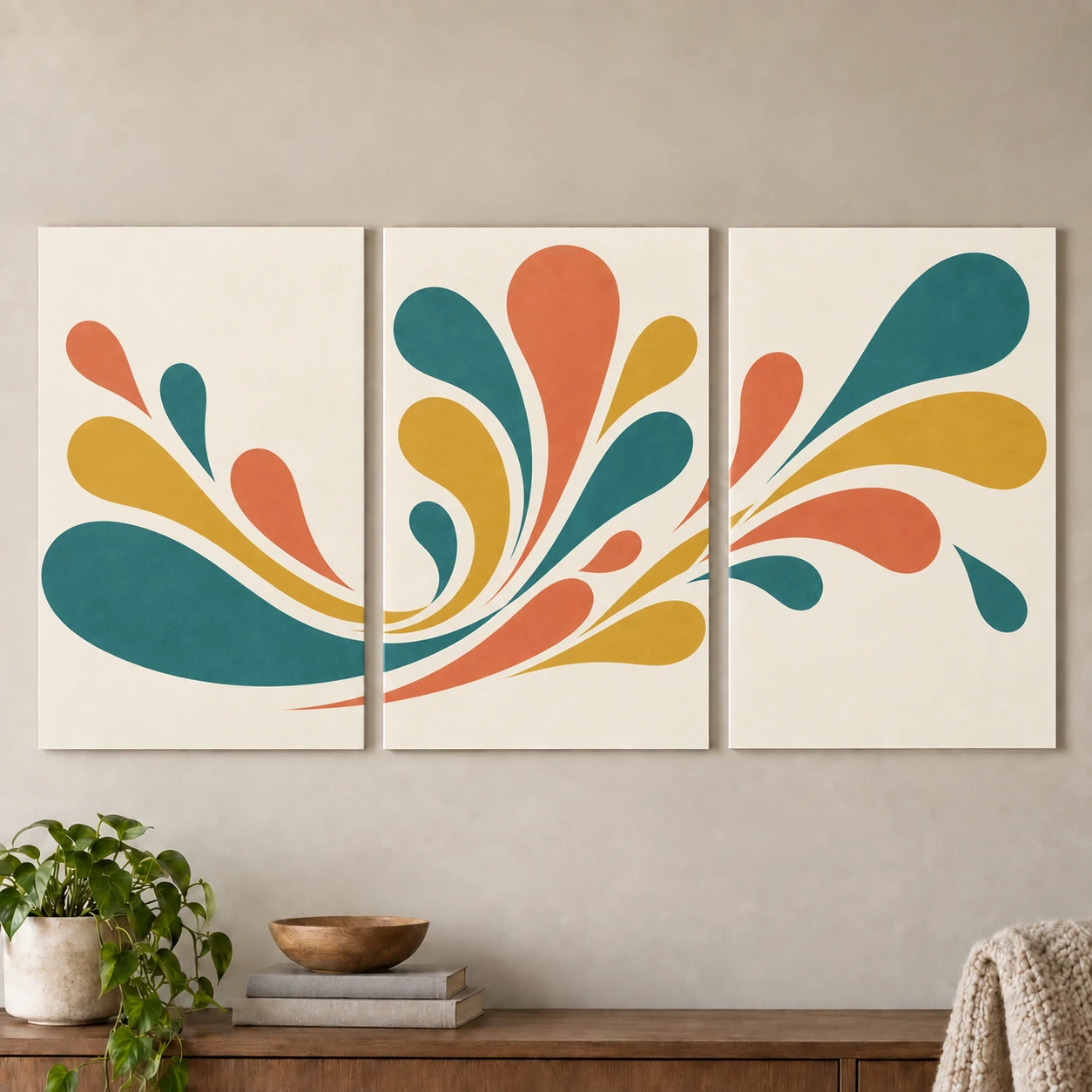 Mockup ilustrativo: Ritmo de gotas