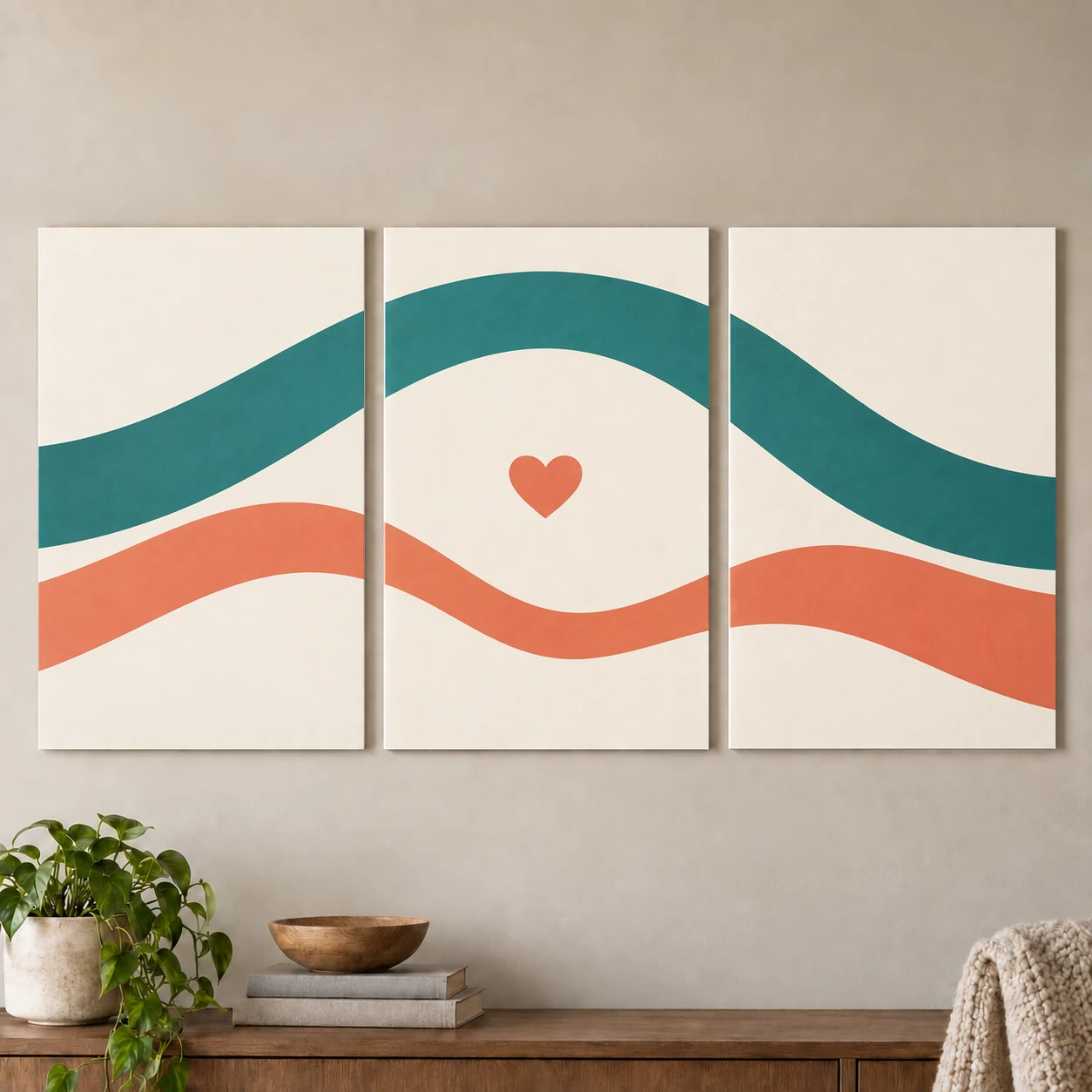 Mockup ilustrativo: Abrazo de formas