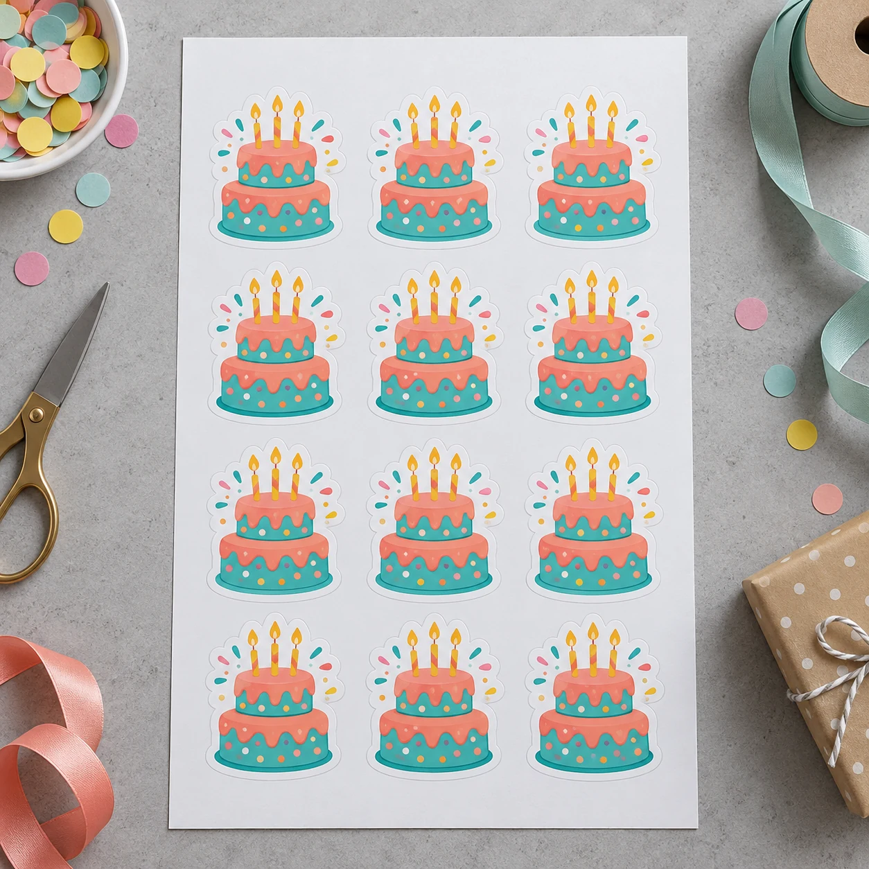 Pastel confeti