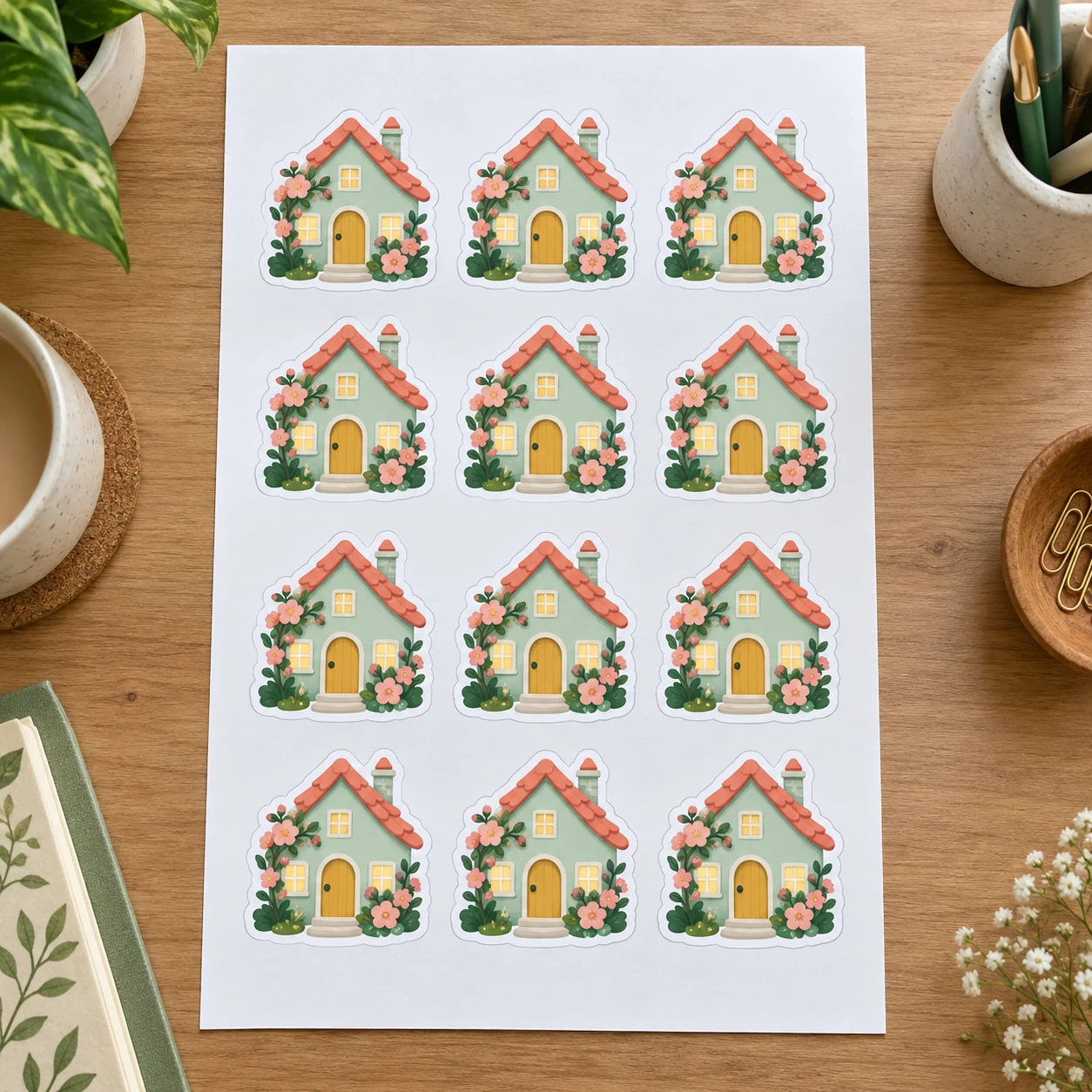 Casa en flor