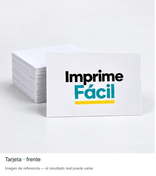 Mockup ilustrativo: Tarjetas de presentación
