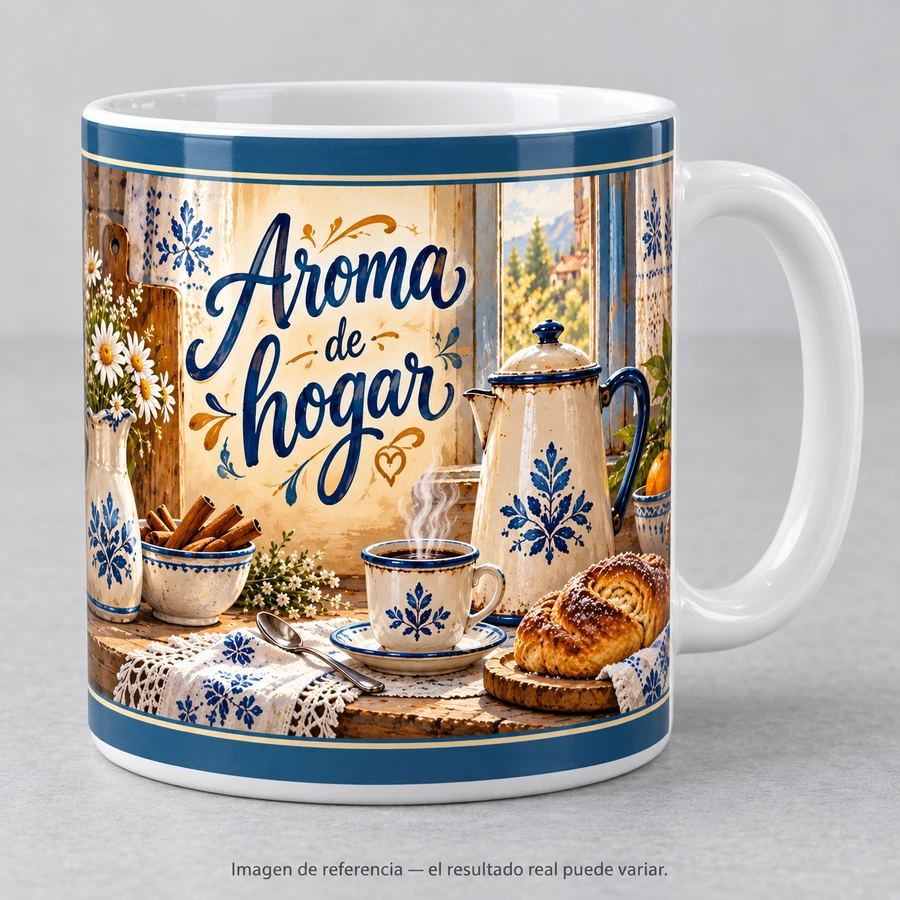Mockup ilustrativo: Aroma de hogar