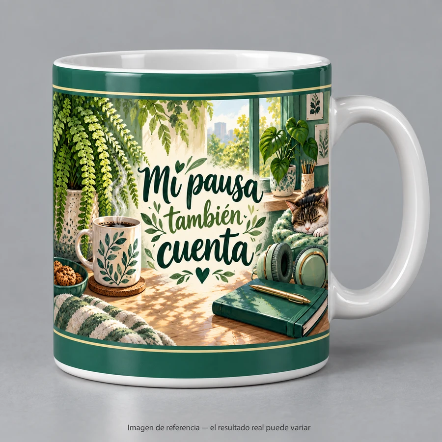 Mockup ilustrativo: Mi pausa también cuenta