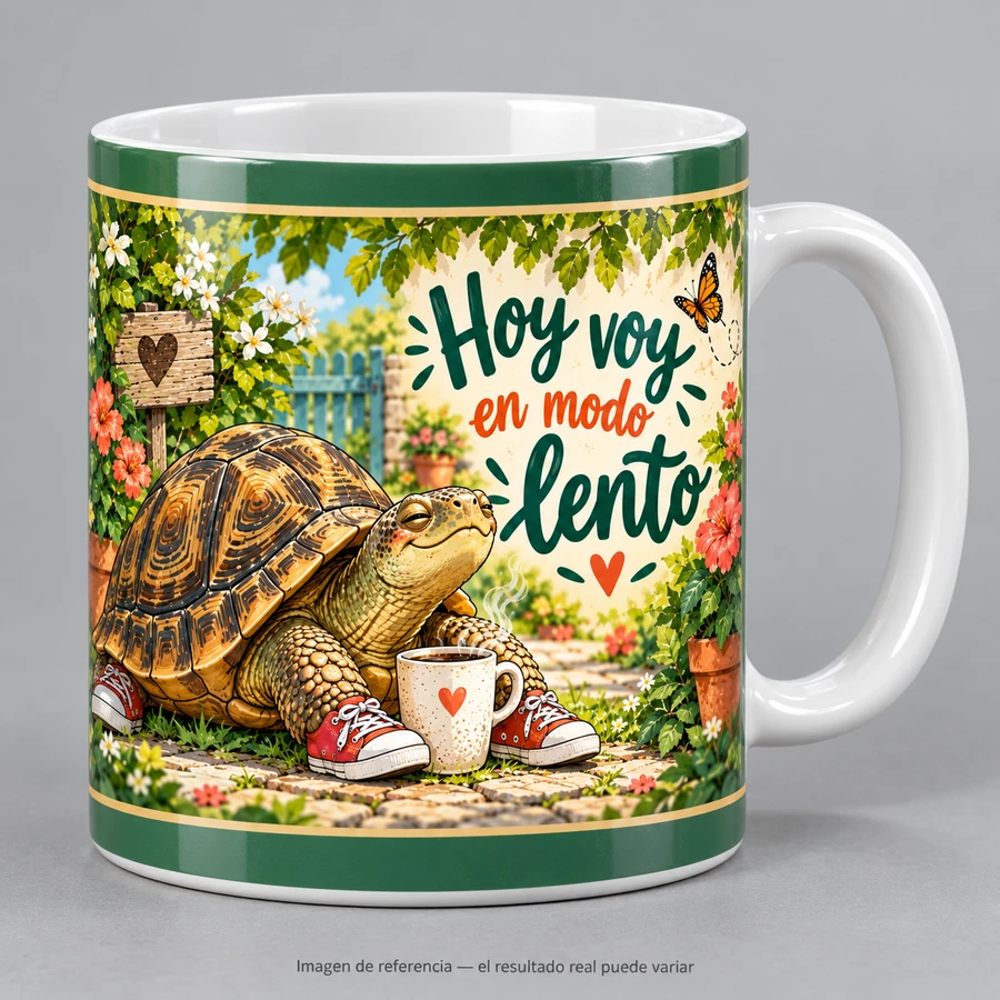 Mockup ilustrativo: Hoy voy en modo lento