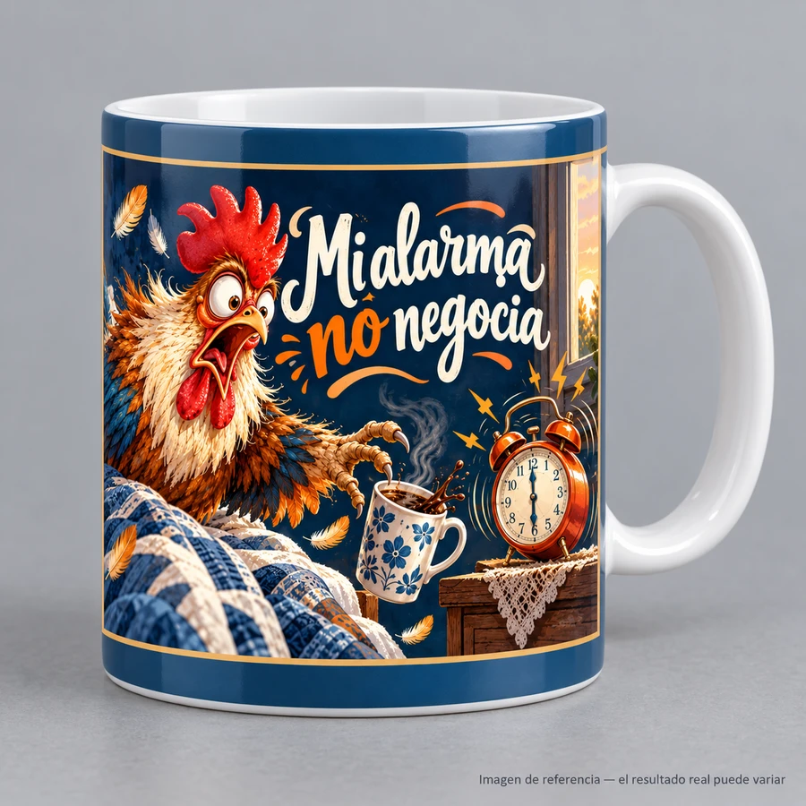 Mockup ilustrativo: Mi alarma no negocia