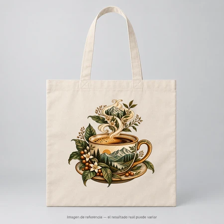 Mockup ilustrativo: Café de montaña